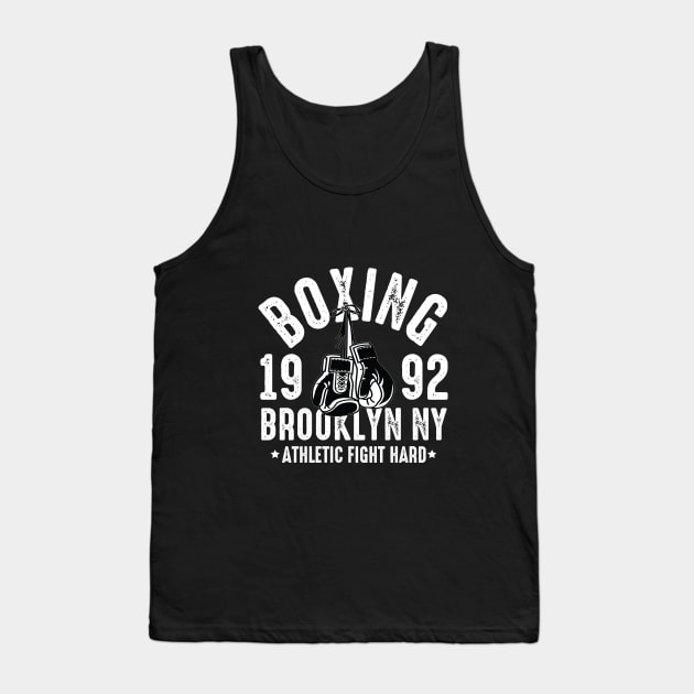 Boxing - Brooklyn NY - Fight Hard Tank Top by Urshrt